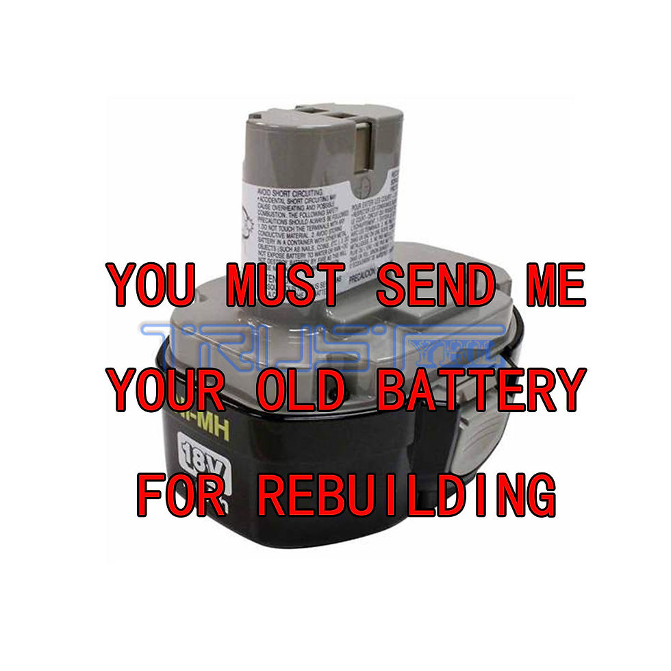 Rebuild service for Makita MAK193159-1 Pod-Style Battery 18-volt NI-CD 2.0