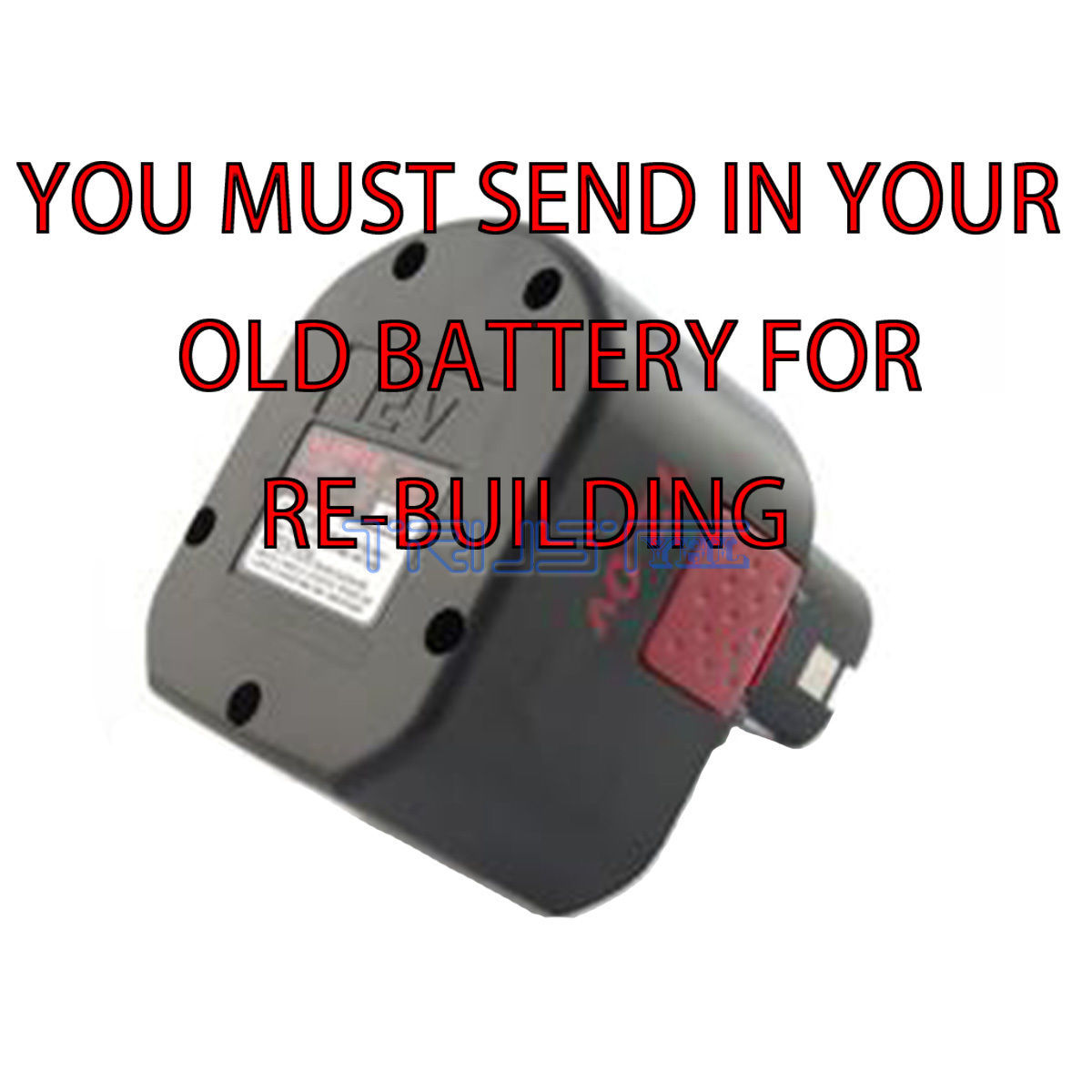 Re-build service for Alemite 12 Volt 2.0AH NI-CD battery 339804