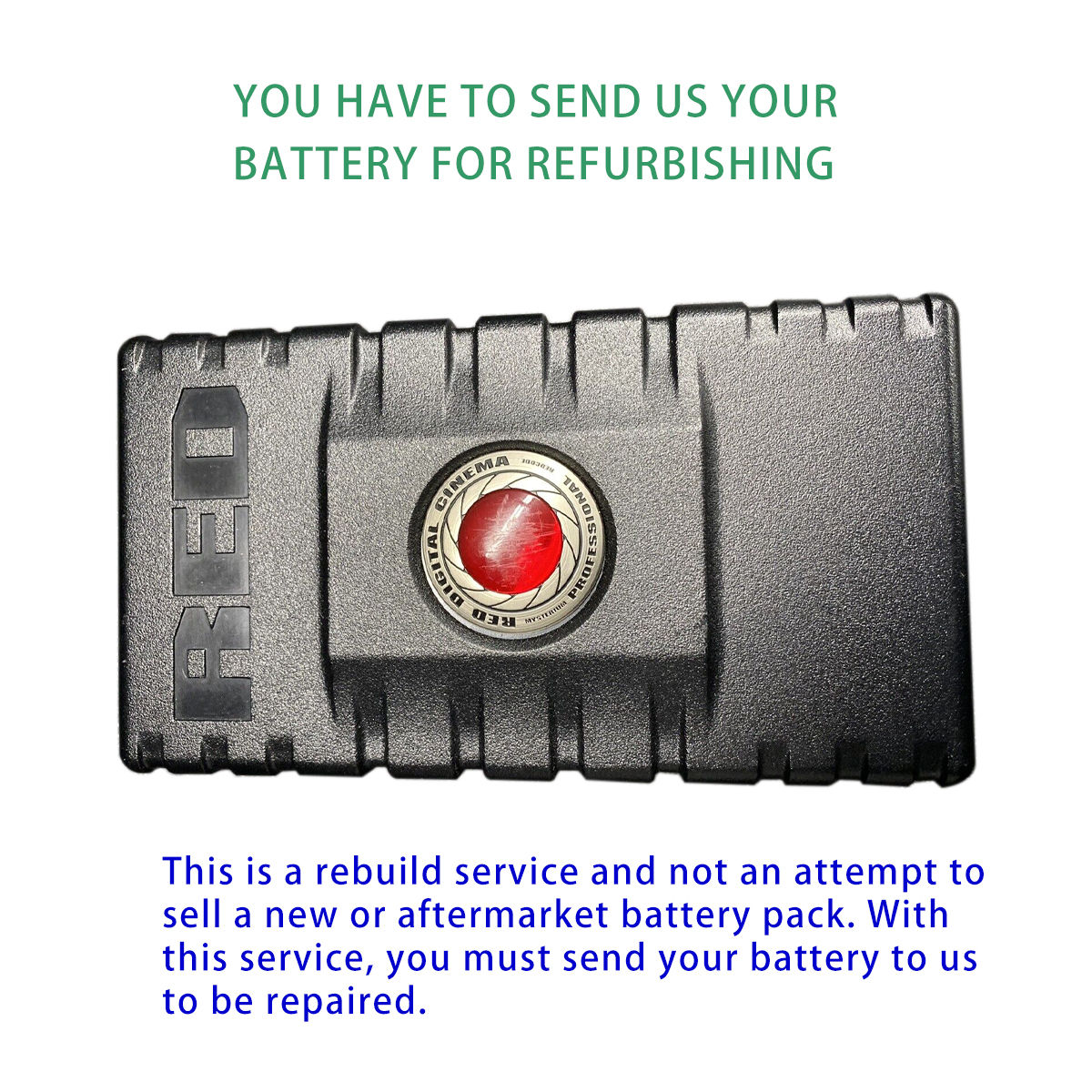 Battery rebuild Service for Red Brick Battery Rebuild 14.8V lithium battery
