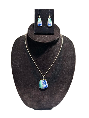 Gorgeous ceramic necklace by artist Daaman Jewelry
