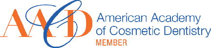 Picture of the American Academy of Cosmetic Dentistry logo which Dr. Milne is a member