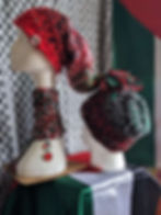 Thumbnail: Palestine Fingerknitted SamiArtStyle Beanie