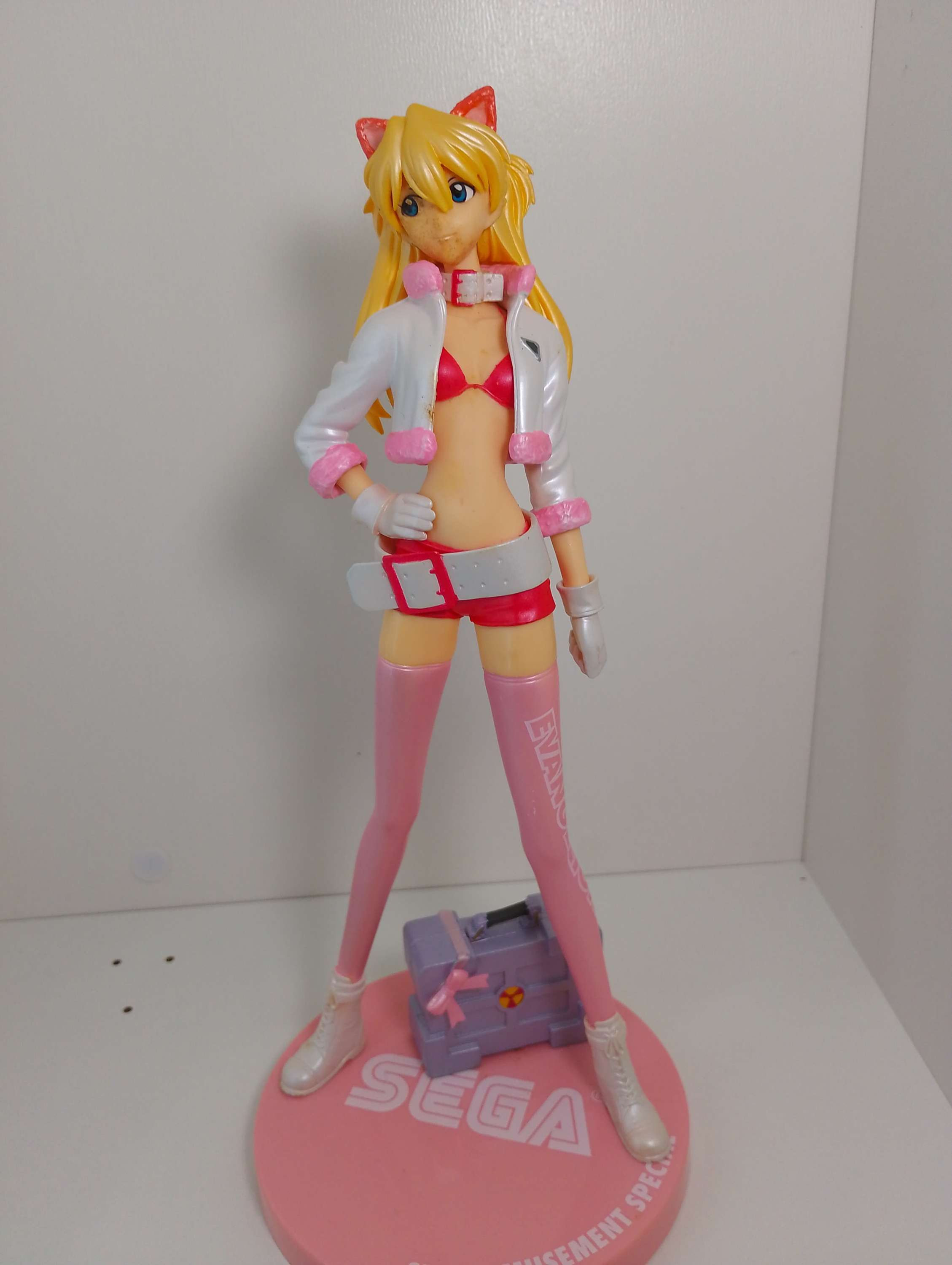 Animes Evangelion Asuka 21cm estátua Sega loose 