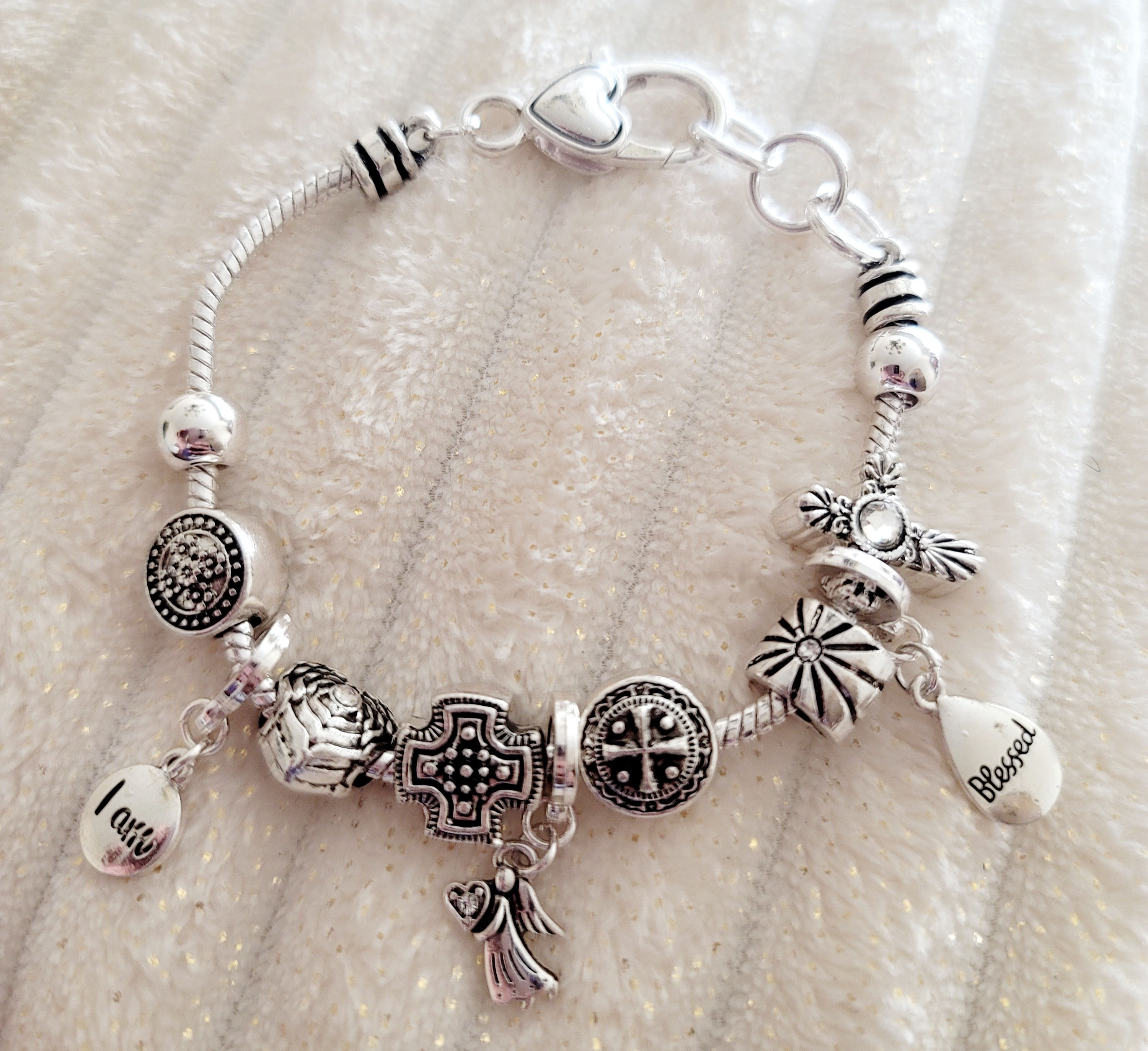 I Am Blessed Charm Bracelet 