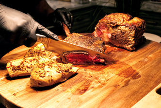 Carving Station, Steak, Smoked beef, grilled Chicken, Meat Cut, Chef's Cut