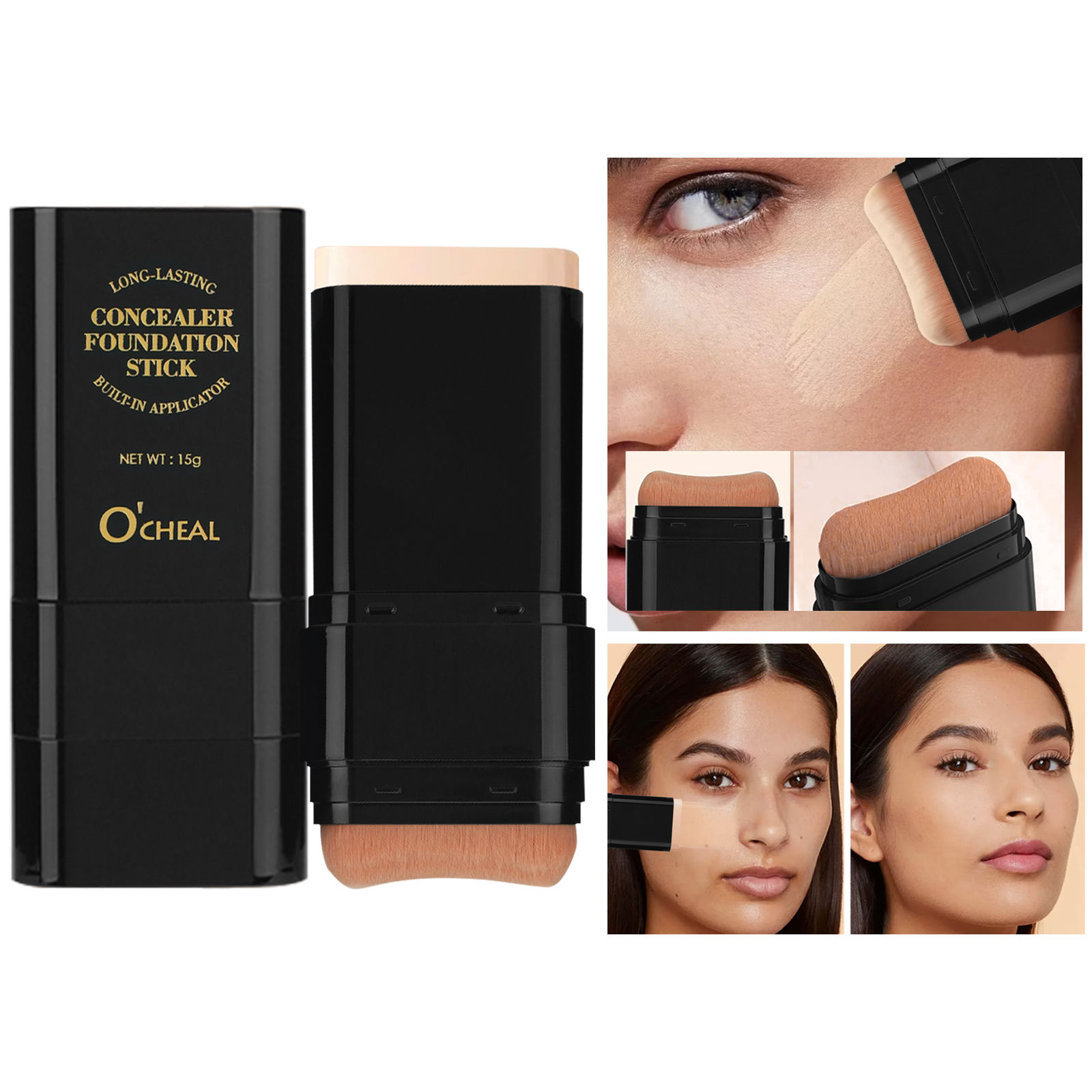 O'cheal Two One Concealer Foundation Stick Matte Waterproof Bronzer Co