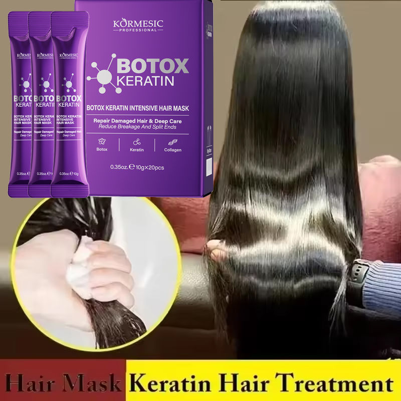 Magical Keratin Mask 5 Seconds Repair Damaged Frizzy Soft Smooth Shiny
