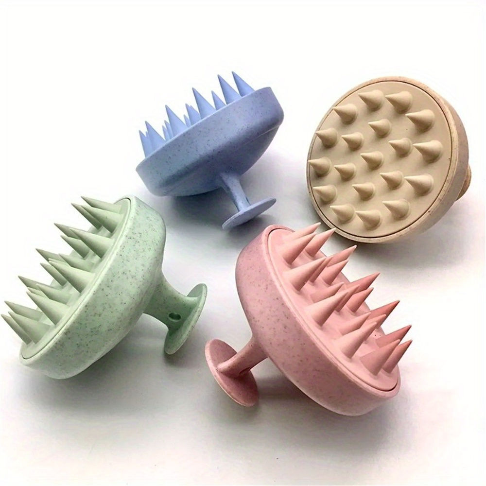 Silicone Shampoo Brush Body Massage Brush Bath Shower Brush Salon Hairdressi