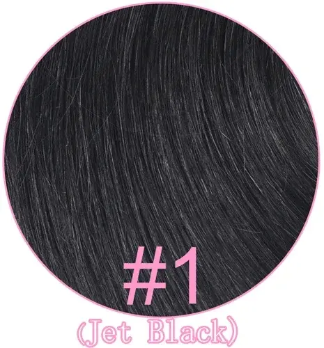 Thumbnail: Black Color Ponytail Human Hair Extensions 1 Piece Natural & Real Machine Made