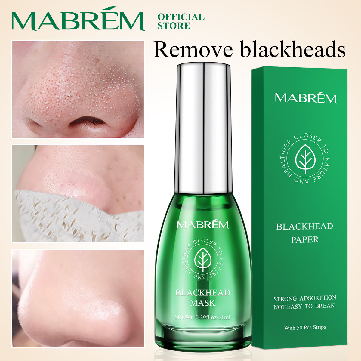 MABREM Blackhead Mask Nasal Membrane Bamboo Charcoal G