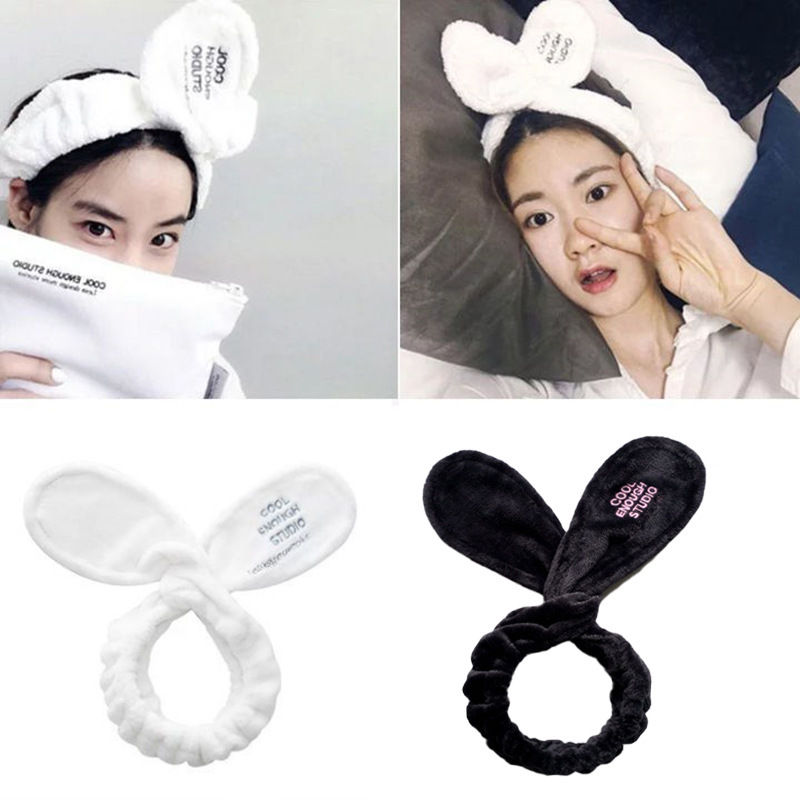 Korean Cute Rabbit Ears Quick-Release Headband Adjustable Wire Kno