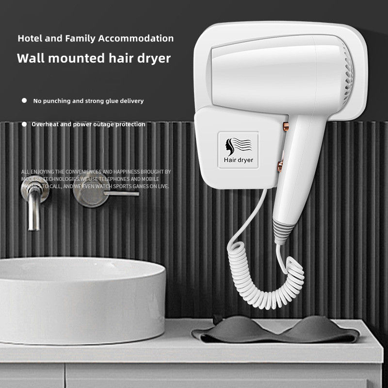 Non Perforated Wall Mounted Dryer 1300W High-Power Fast Drying Negative Ion