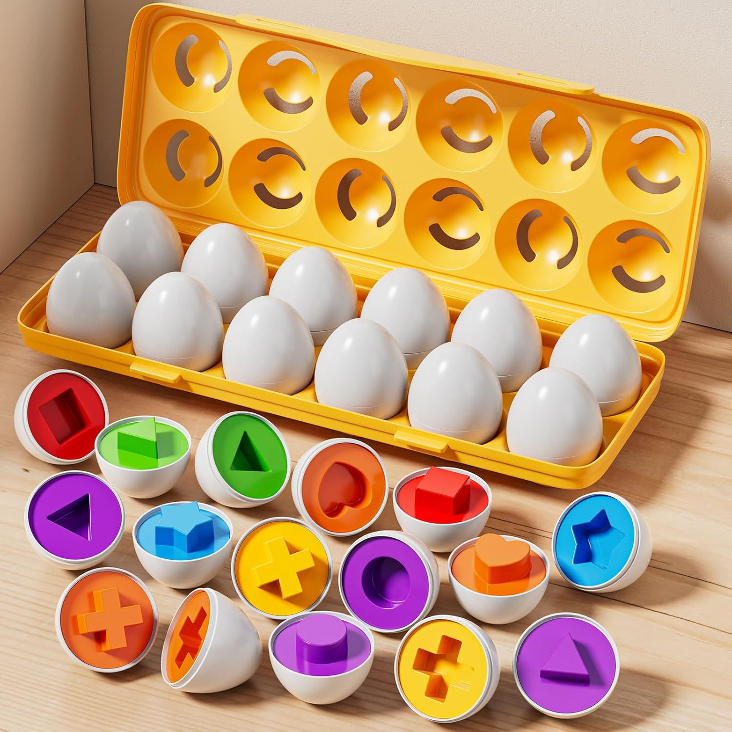 Montessori Educational Toys 1 2 3 Year Children Toy Easter Egg Baby Sensory