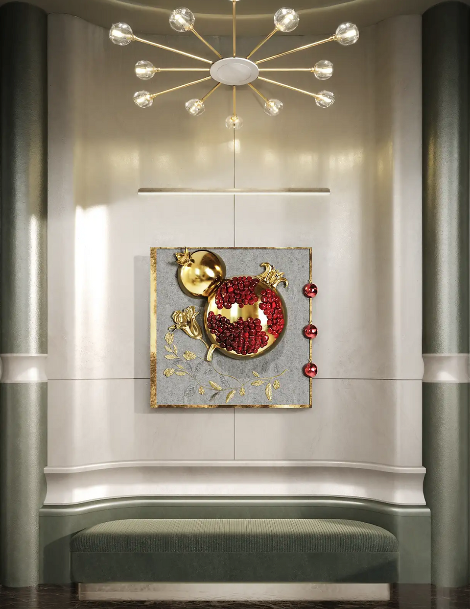 The Golden Pomegranate Mural