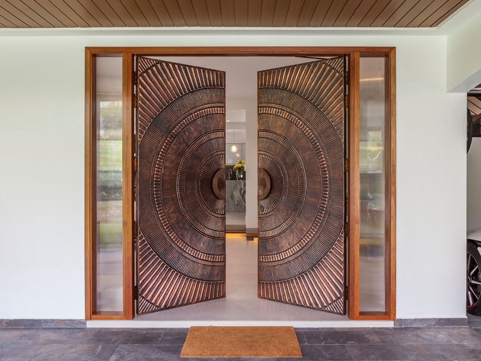 The Contemporary Dine Copper Double Door