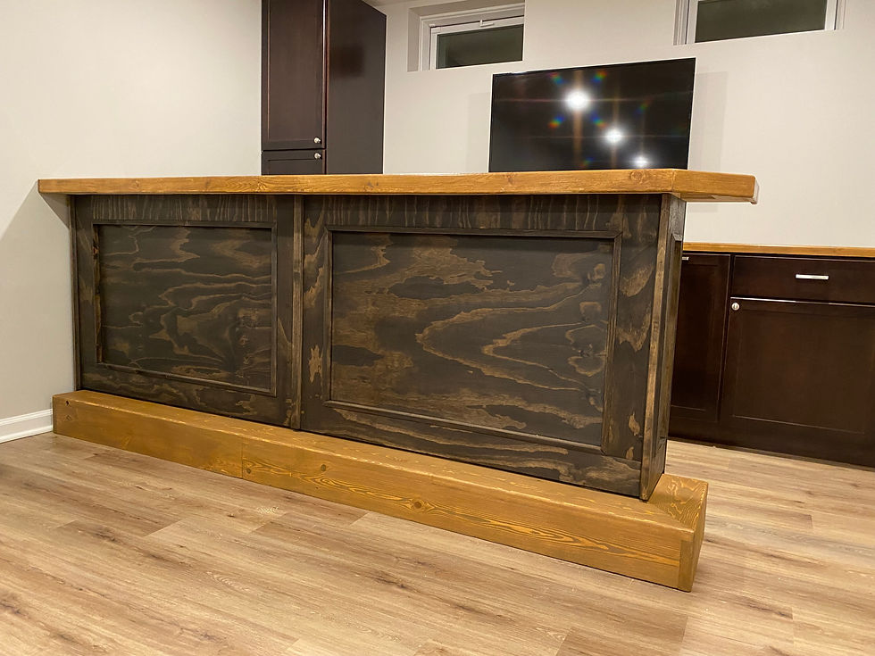 Wooden Basement Bar Set- Odenton, MD