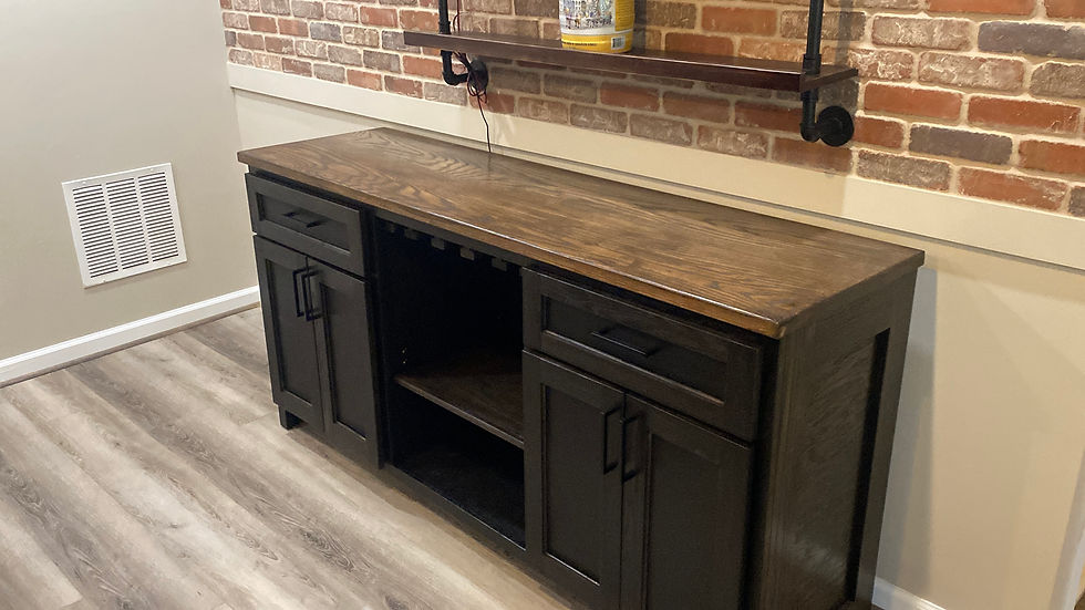 Blackened Oak Bar Set-- Alexandria, VA
