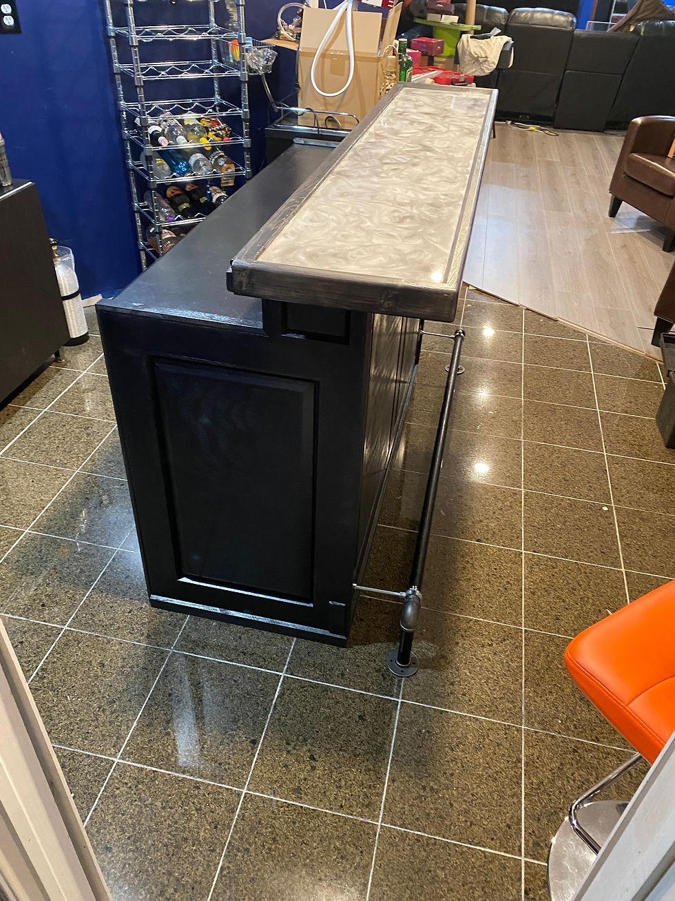 2-tier basement bar- Aston, PA