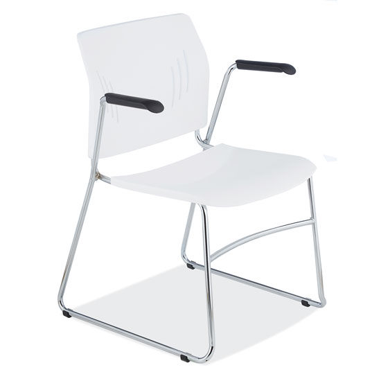 Thumbnail: stacked seating collection stacked chairs white
