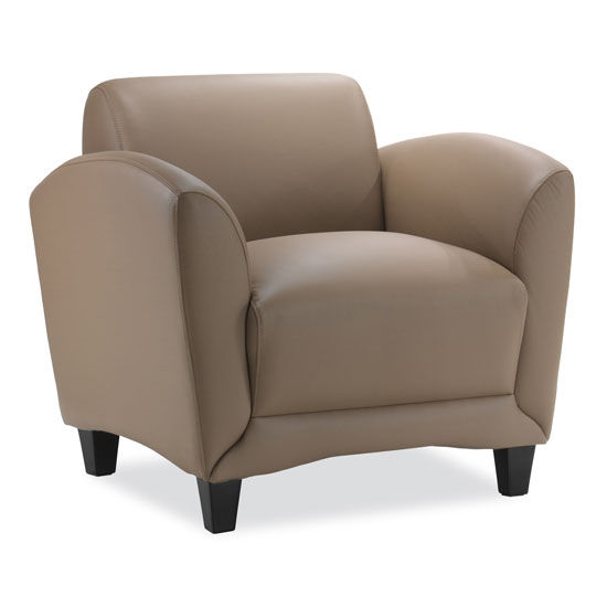 manhattan reception seating collection black or latte leather club chairs