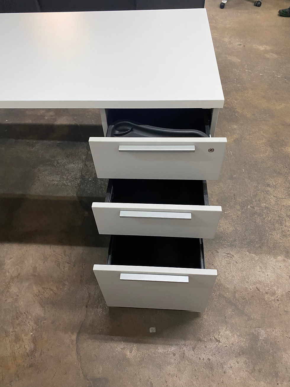 Thumbnail: Herman miller L shaped desk 