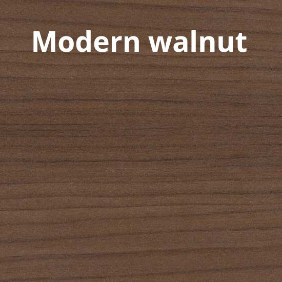 Thumbnail: sienna collection mid century modern 42" round meeting table in walnut finish, available in gray and espresso finish