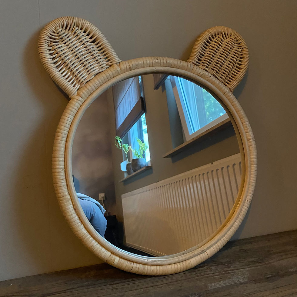 Hippie Monkey - Rotan spiegel Beer