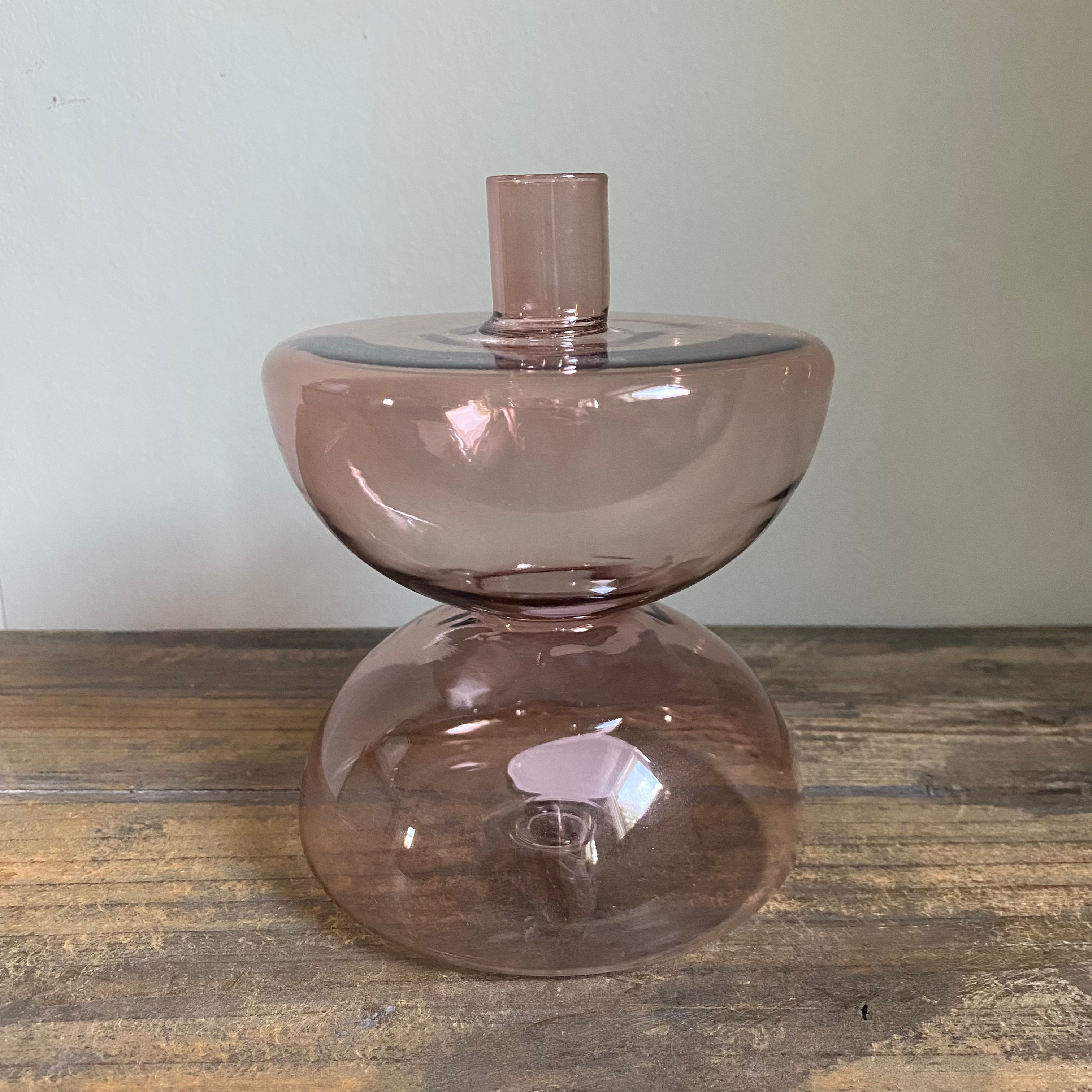 Present Time kandelaar Diabolo pink L