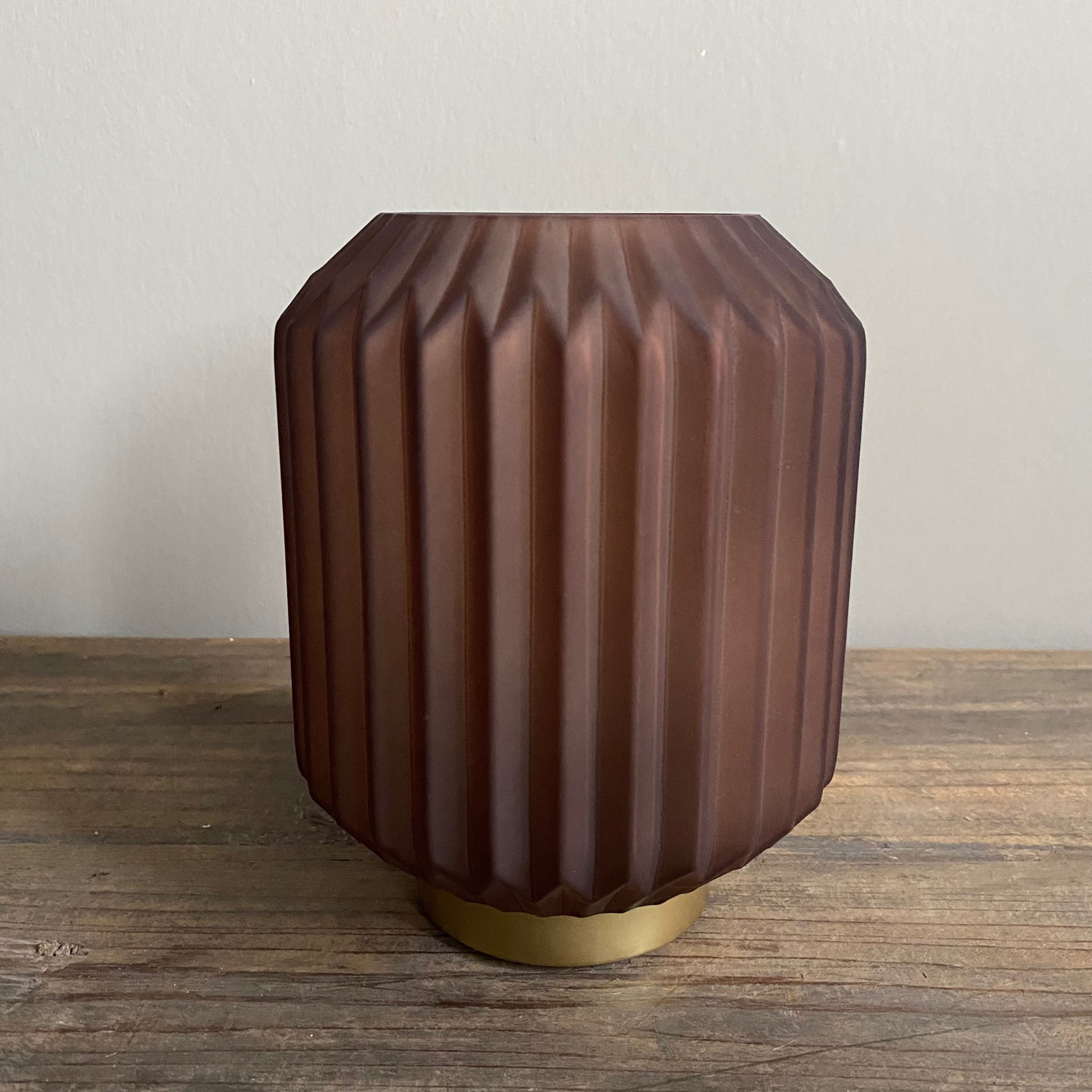 Light & Living tafellamp LED Ivot koffie klein