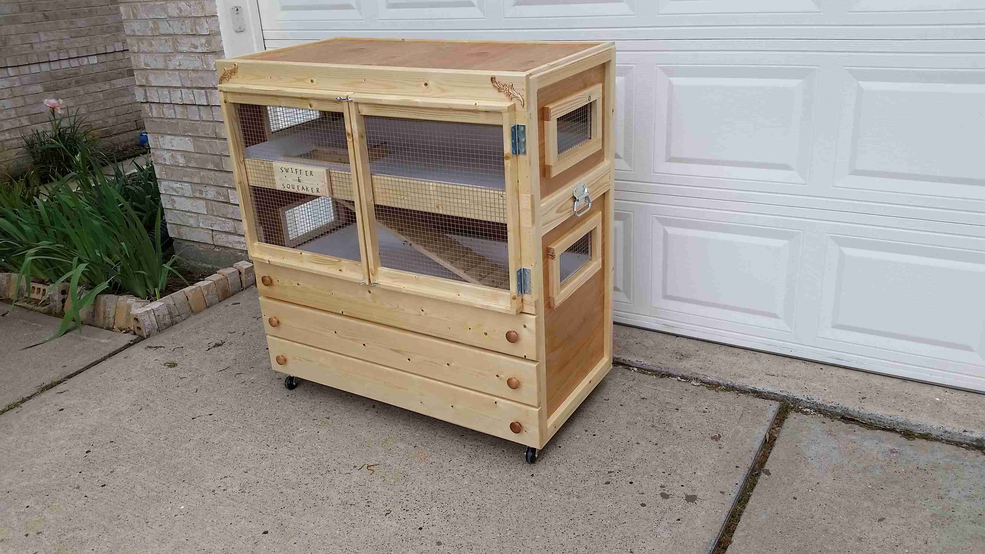 plexiglass rabbit enclosure