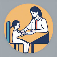 a circular icon showcasing a teacher and child (only one).jpg