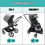 Miniatura: Fundas de Polipiel para Manillar Compatible con Bugaboo FOX 5 y DRAGONFLY