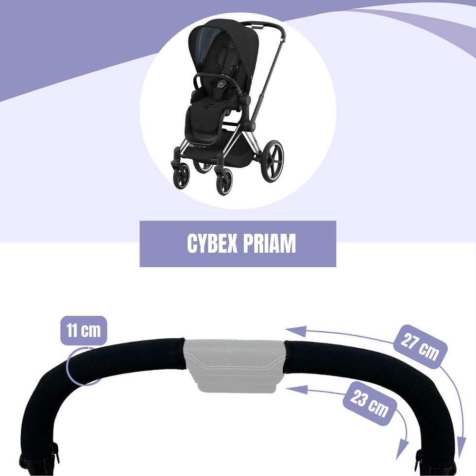 Miniatura: Fundas de Neopreno Compatible con el Manillar de CYBEX PRIAM