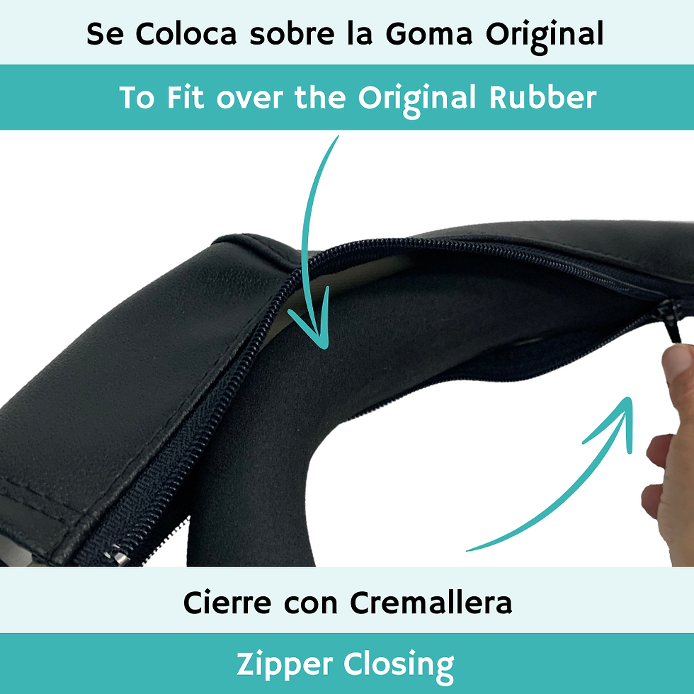 Miniatura: Pack de Fundas de Polipiel compatible con Bugaboo Cameleon 1 y 2 (Negro)