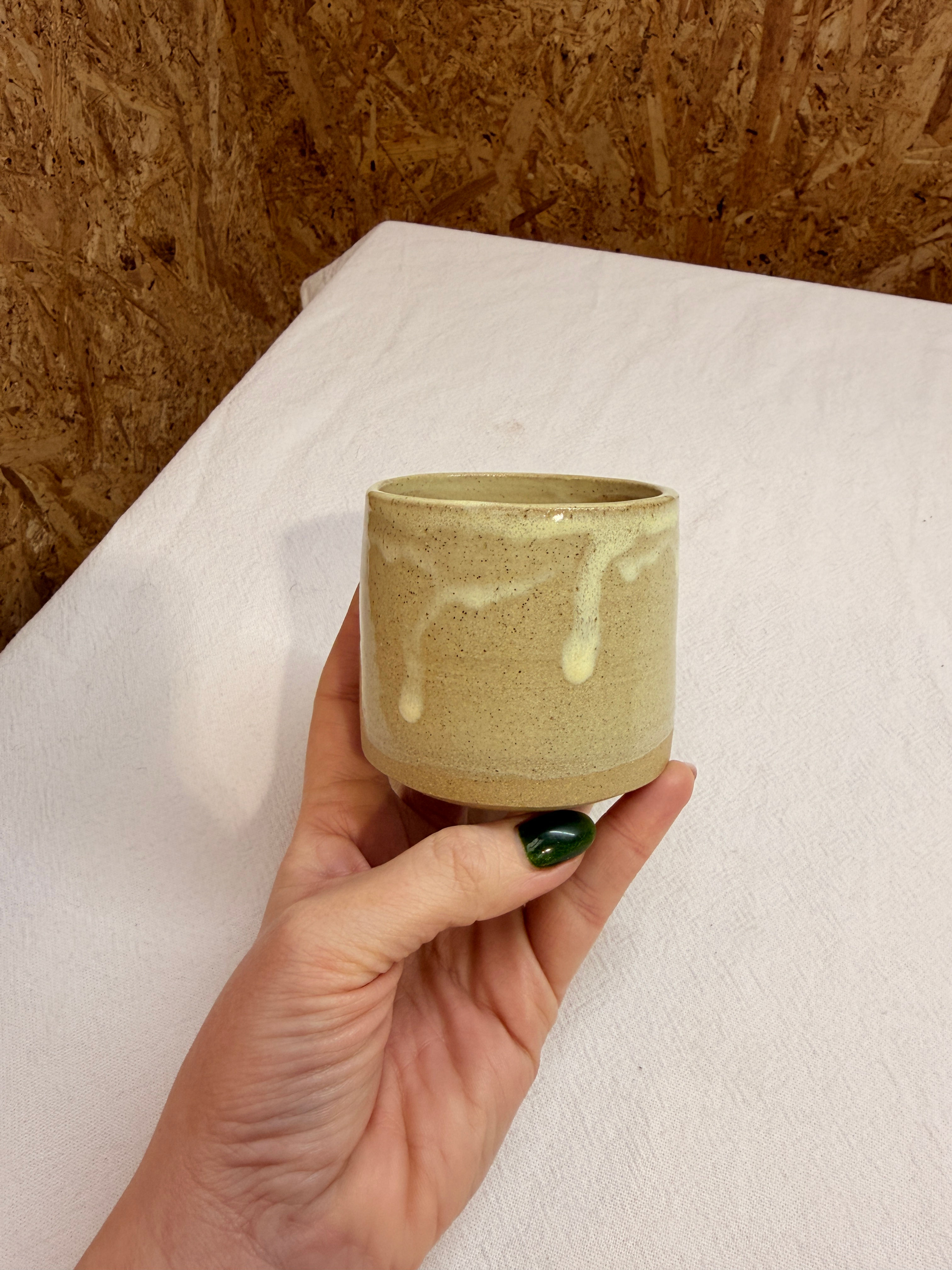 Buttermilk stoneware cups - 250ml