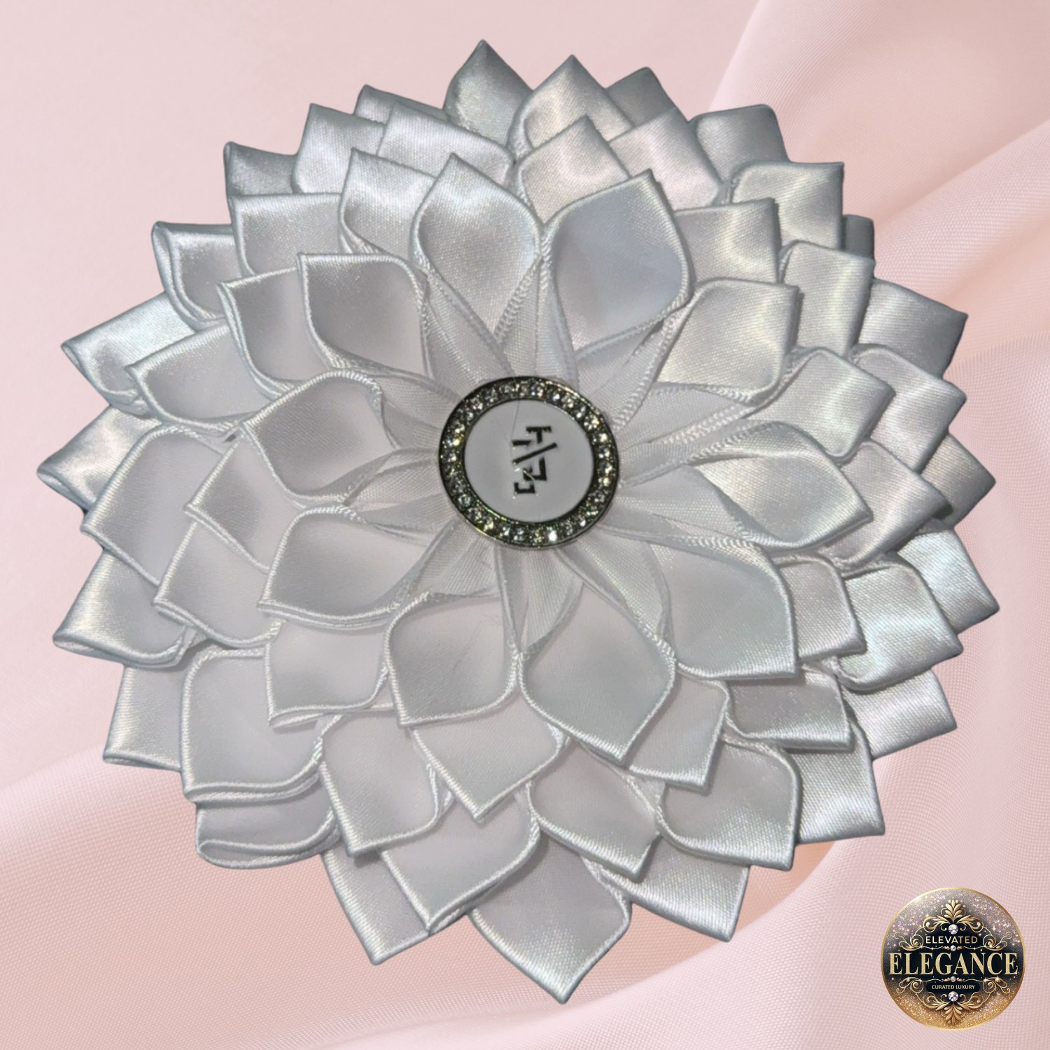 JJOA Protocol White Corsage Brooch
