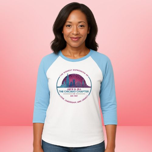 Thumbnail: The Chicago Chapter Women's Bling Baseball Shirt