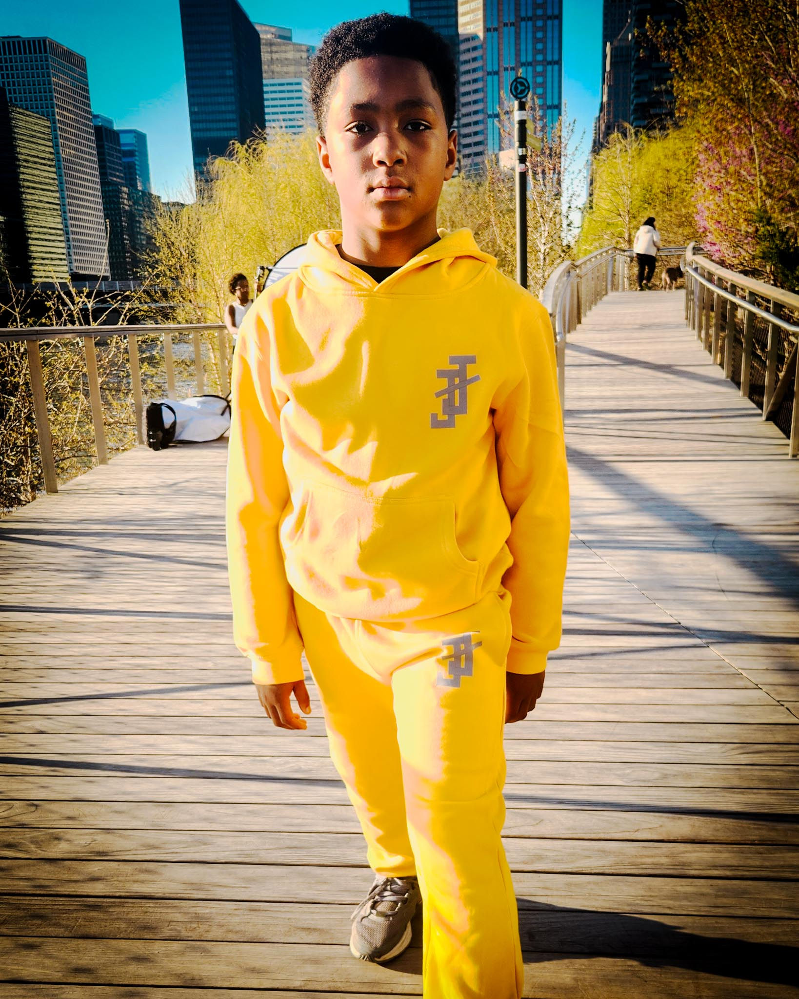 JJOA Boy's Jogging Pants with interlocking Jack and Jill Logo