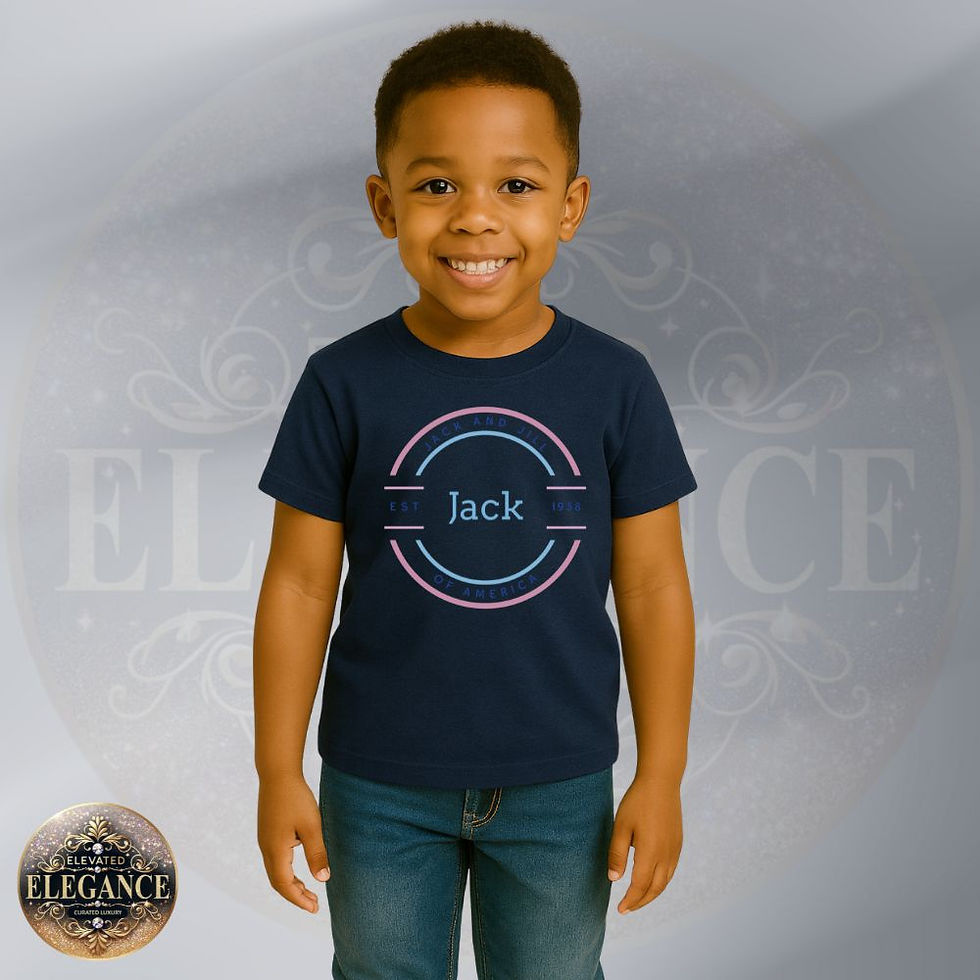 JJOA Boy's Family Logo T-Shirt