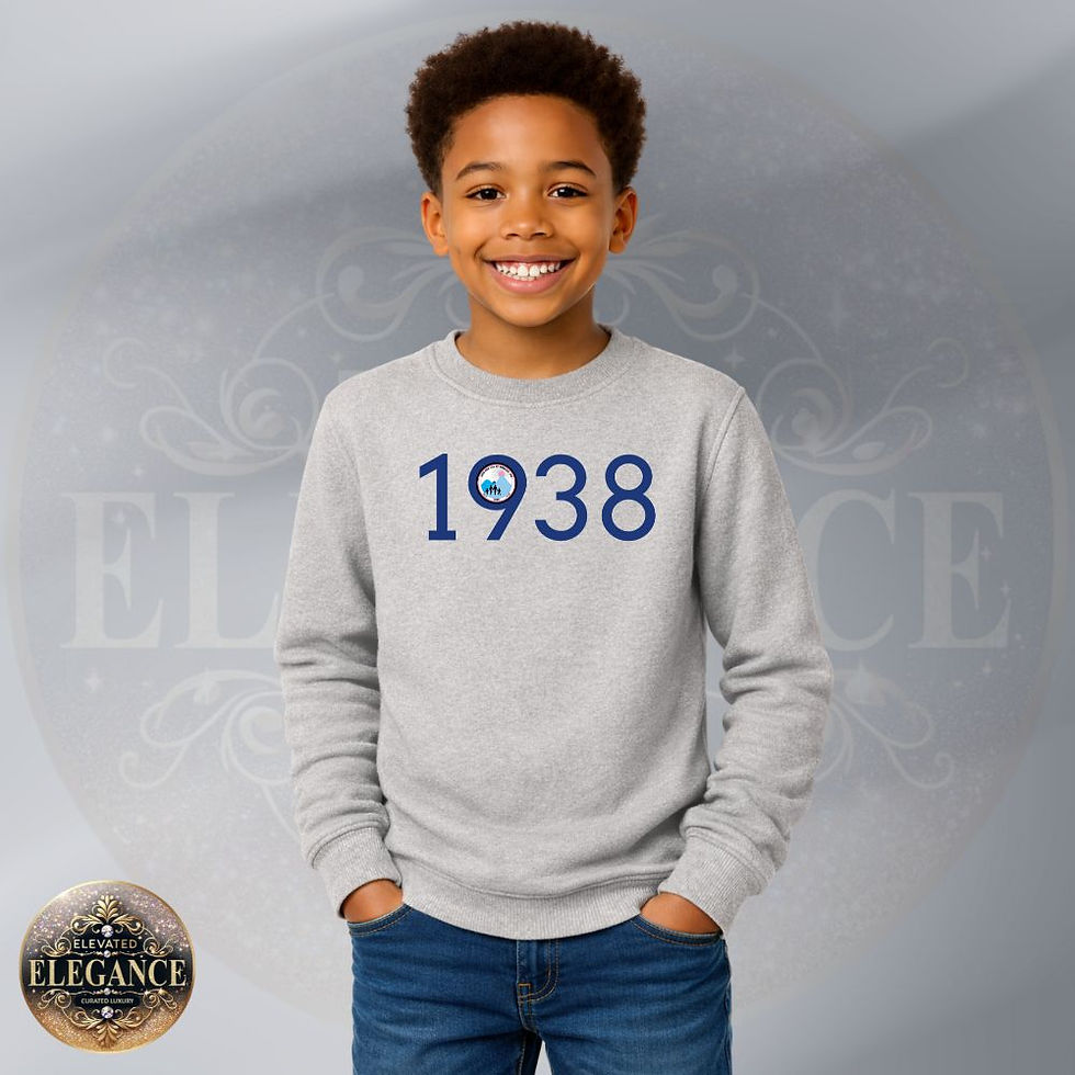 Thumbnail: JJOA Boy's 1938 Logo Crewneck Sweatshirt