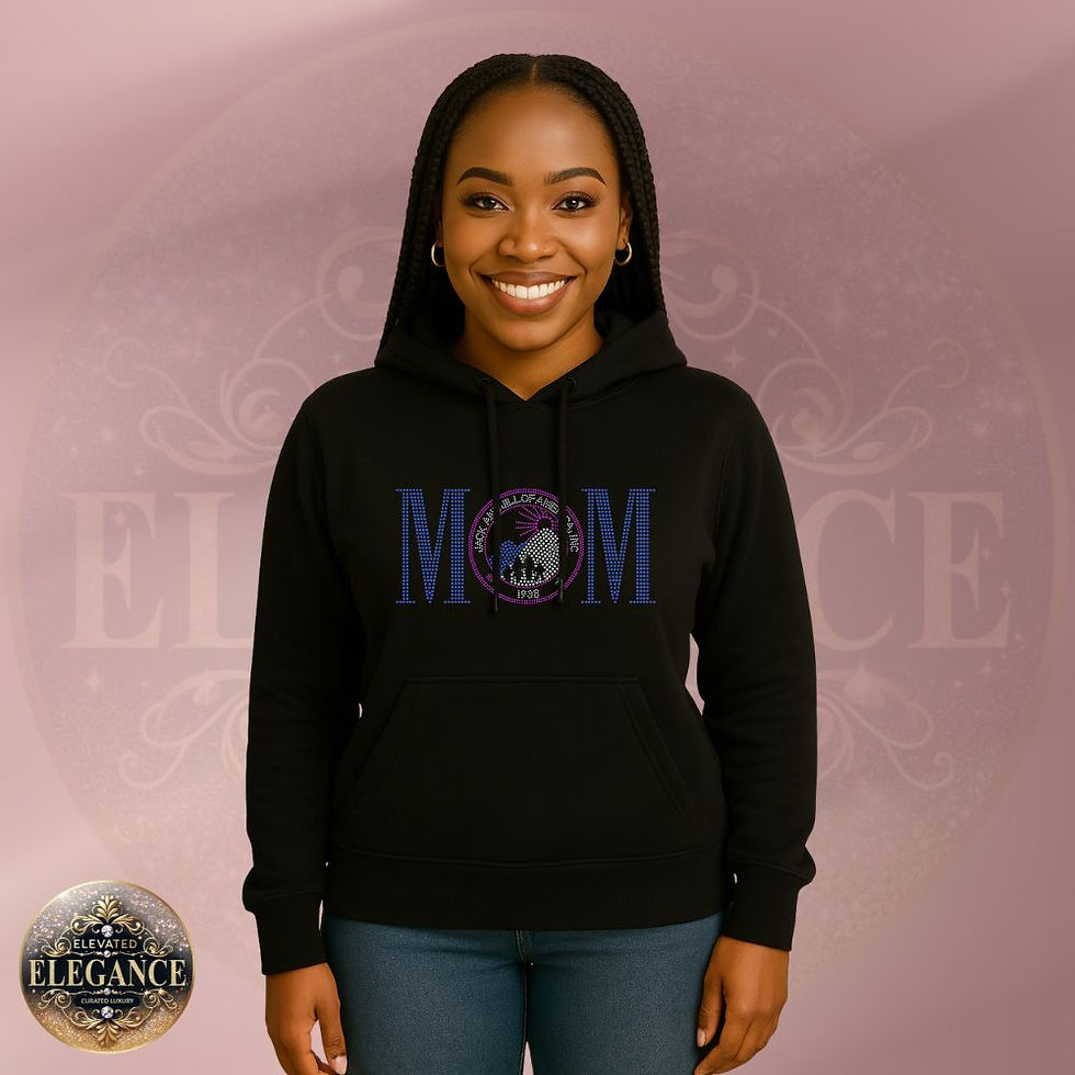 Thumbnail: JJOA Women's Bling MOM Logo Hoodie