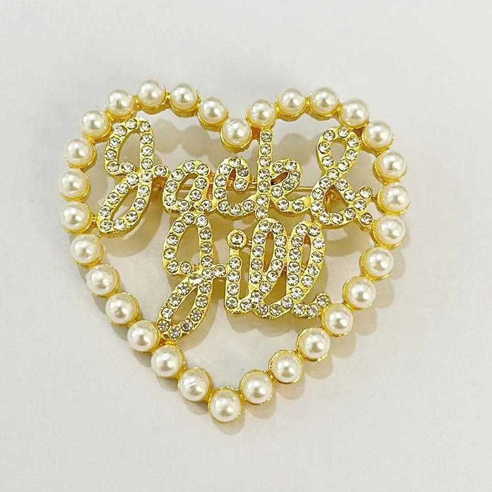 Thumbnail: JJOA Heart Rhinestone Brooch
