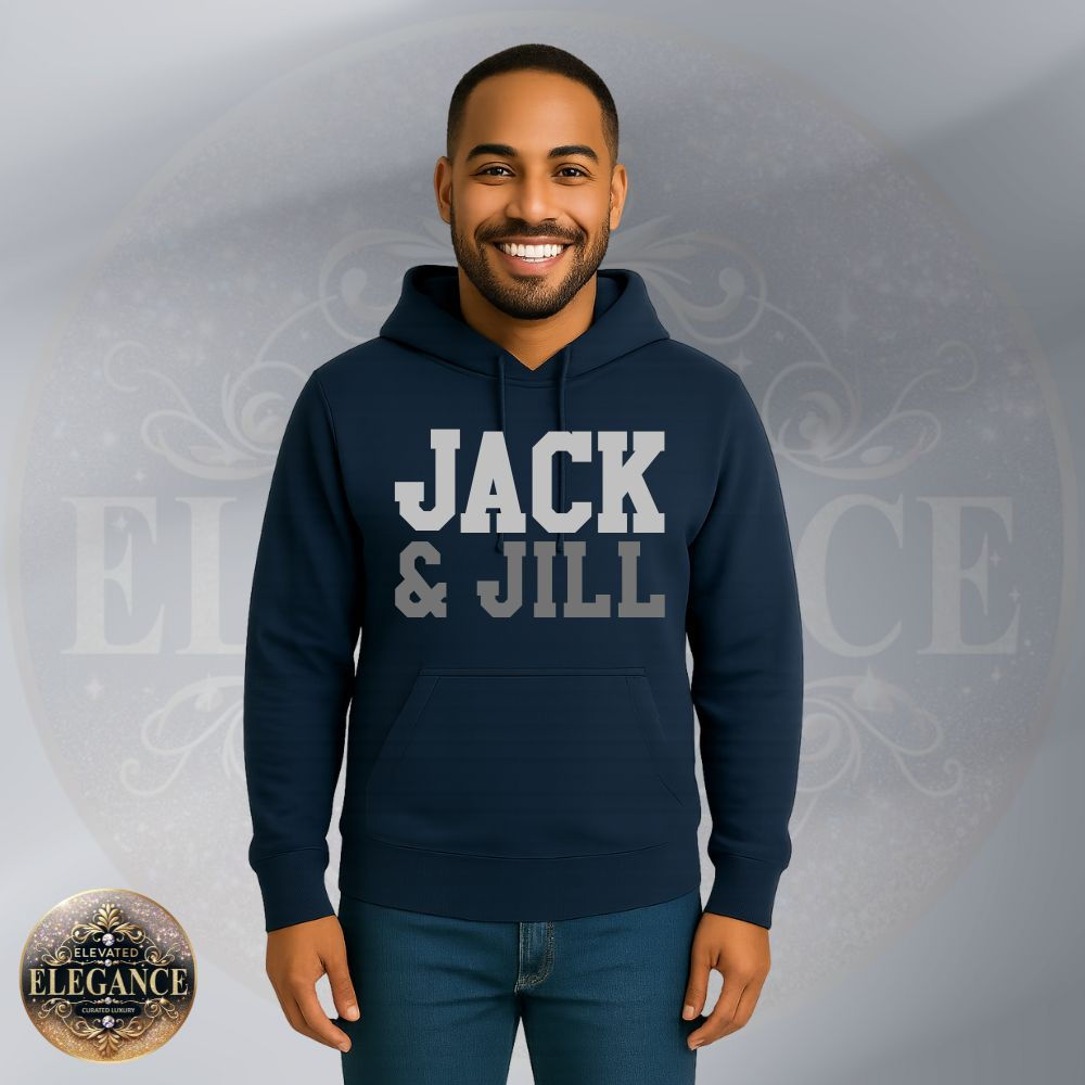 JJOA Men's Silver Jack and Jill Hoodie