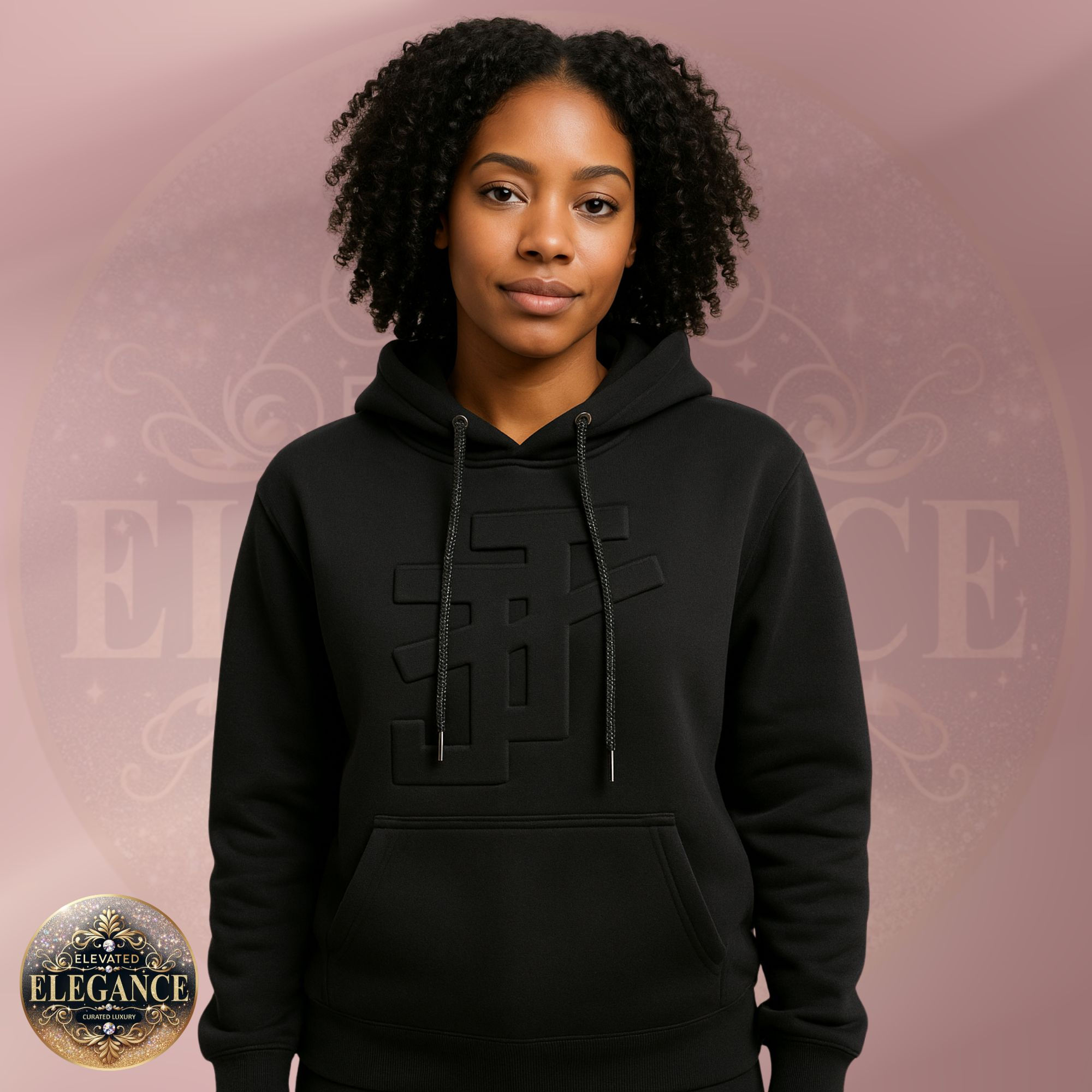 JJOA Women's Embossed interlocking J's Hoodie