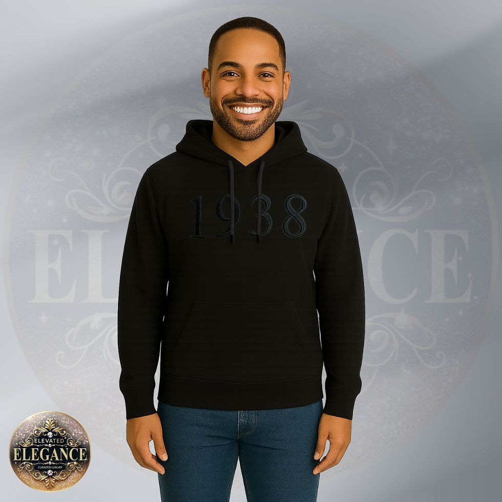 Thumbnail: JJOA Men's 3-D Puff Embroidered 1938 Hoodie