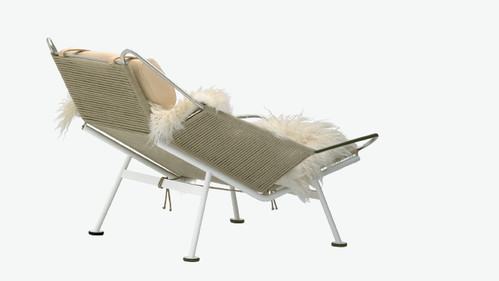 PP225 Flaglinestolen Hans Wegner Natur flagline - Main Image