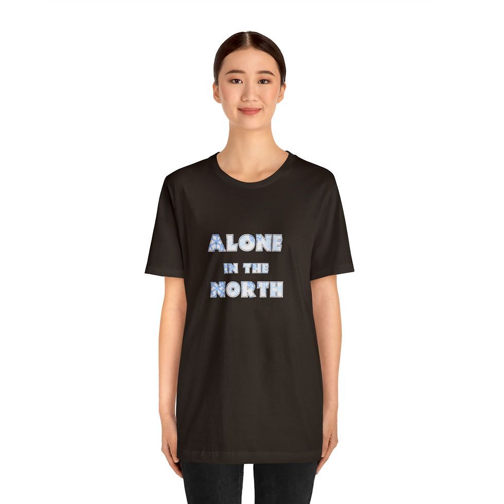 Thumbnail: Alone in the north Unisex Jersey Short Sleeve Tee