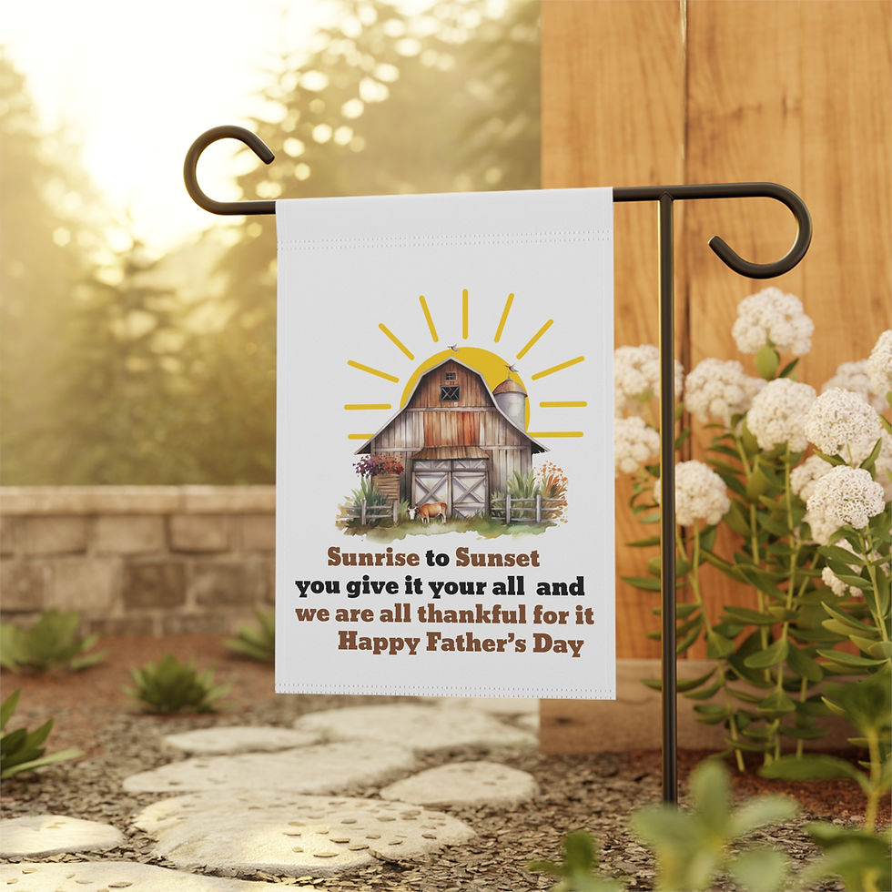 Thumbnail: Sunrise to sunset you give it your all and we are thankful for it  garden Flag