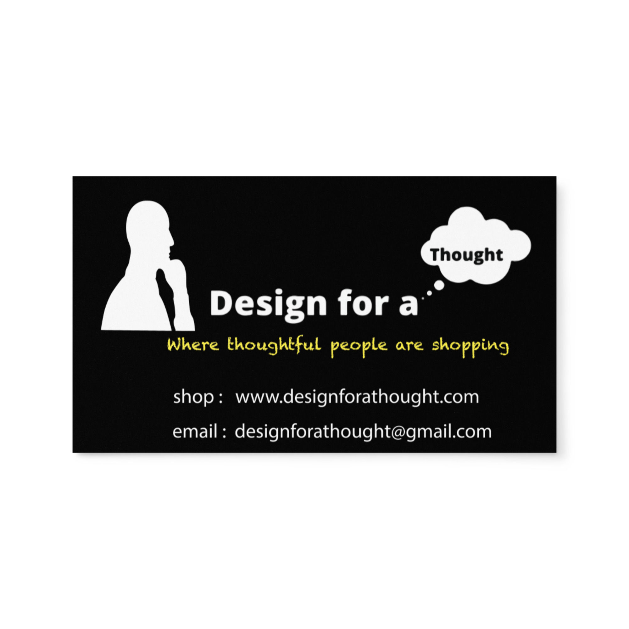 design for a thought Set of business cards