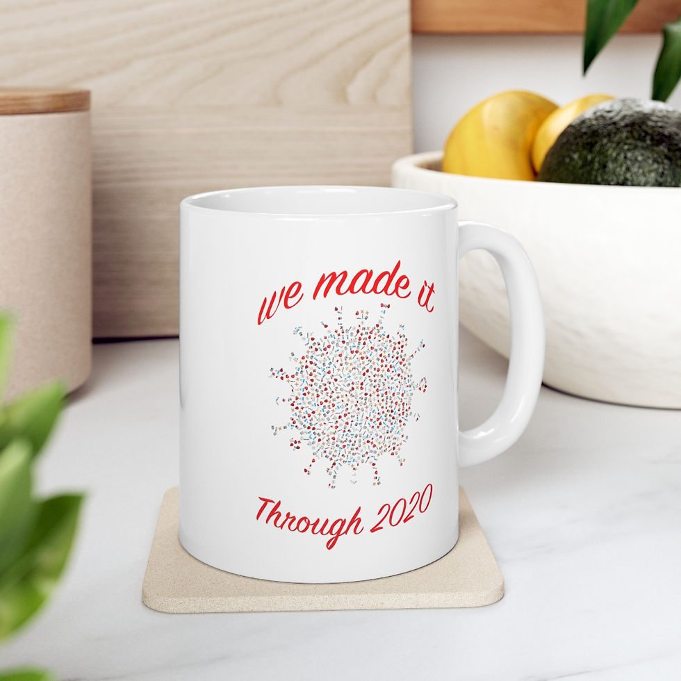 Thumbnail: We made it though 2020 Ceramic Mug 11oz